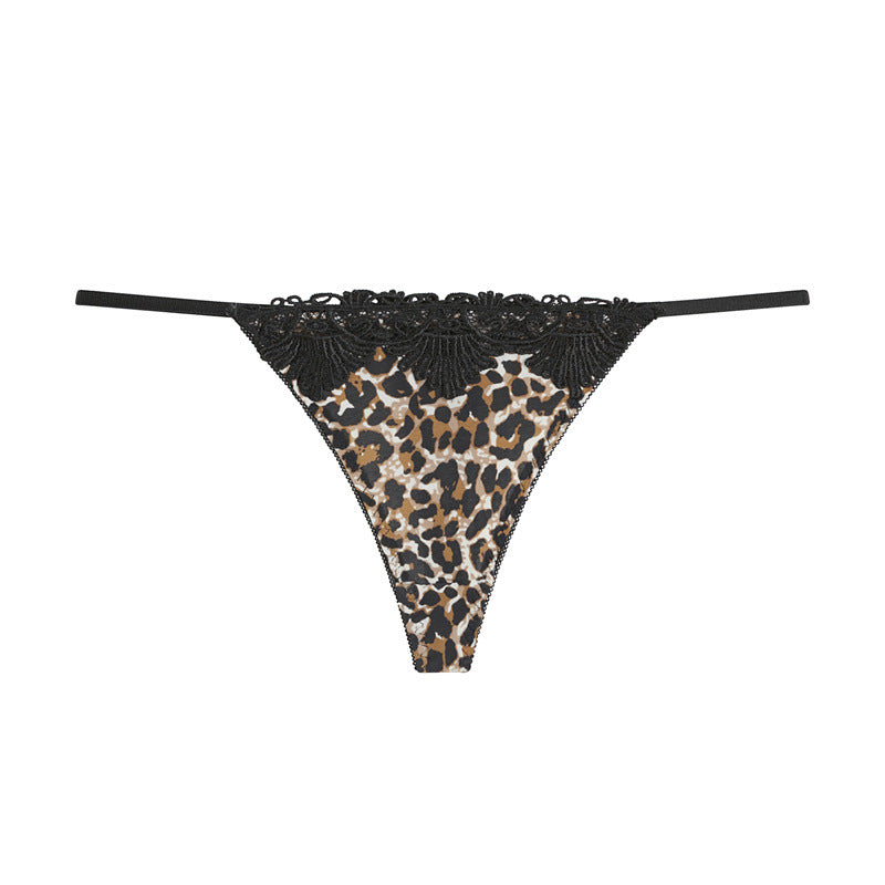 Crown Embroidered Ice Silk Women's Underwear