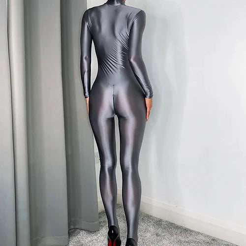 Hestia Ash Glossy Catsuit