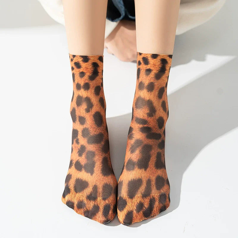 Summer high elastic breathable ultra-thin socks