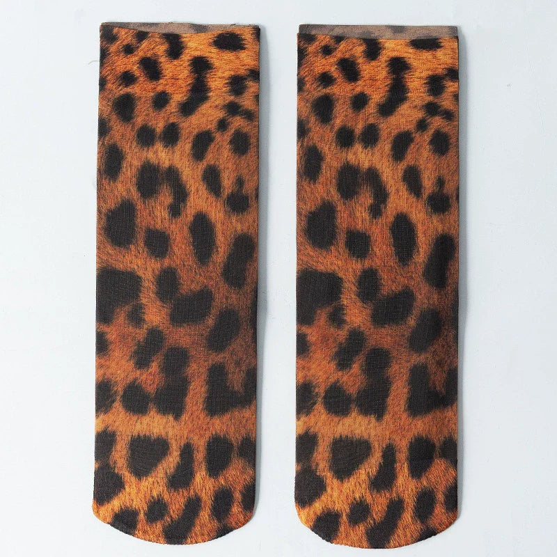 Summer high elastic breathable ultra-thin socks