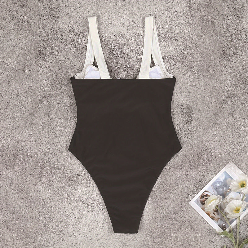 Colorblock Fashion Bikini Beach Swimsuit