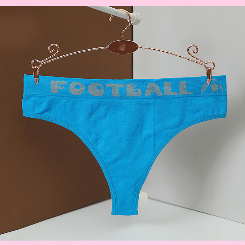 Fashion letter mid-waist sexy girls sports briefs
