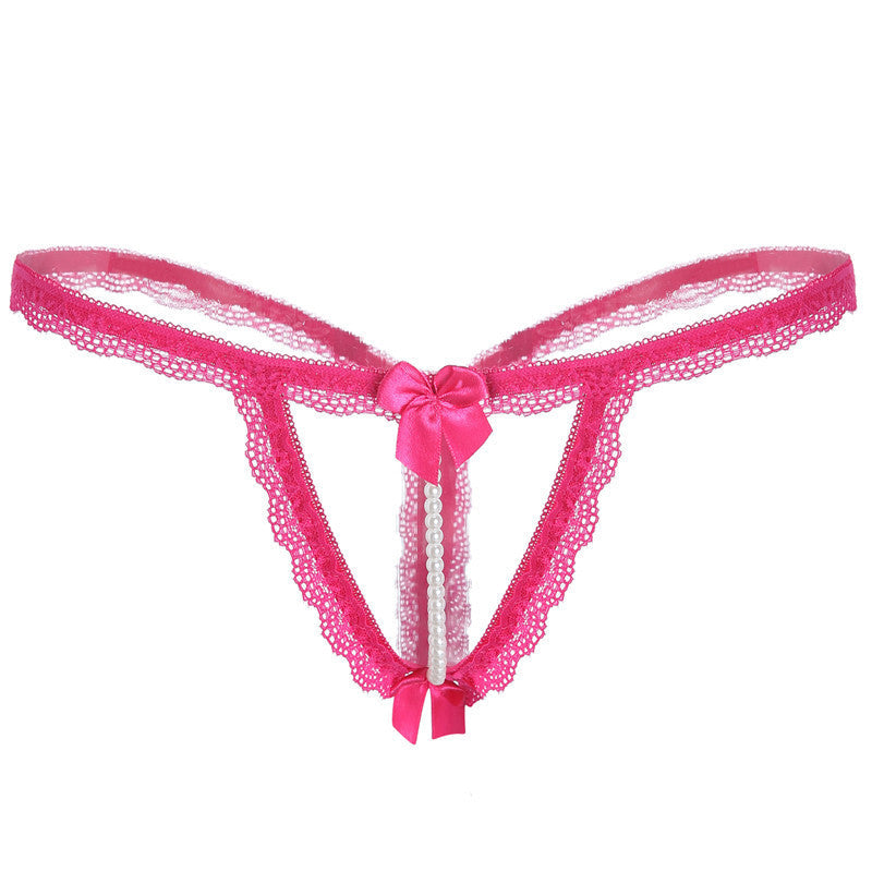 Double bow no-take thong
