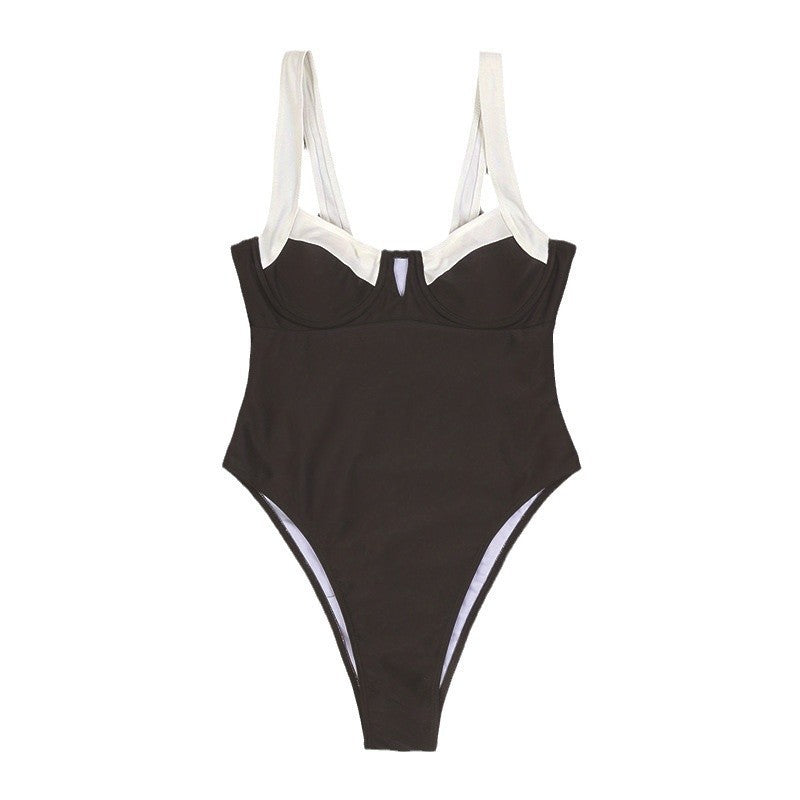 Colorblock Fashion Bikini Beach Swimsuit